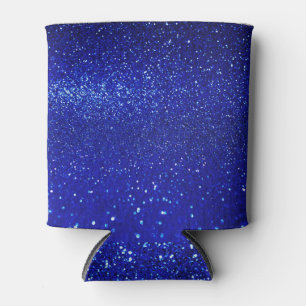 Porta-lata Shimmering Canvas Azul de Brilho