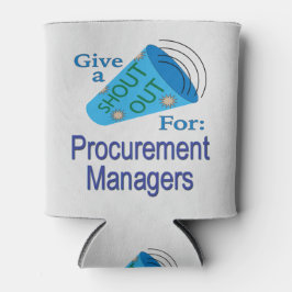 Porta-lata Shout Out for Procurement Managers