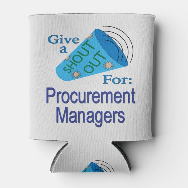 Porta-lata Shout Out for Procurement Managers (Frente)