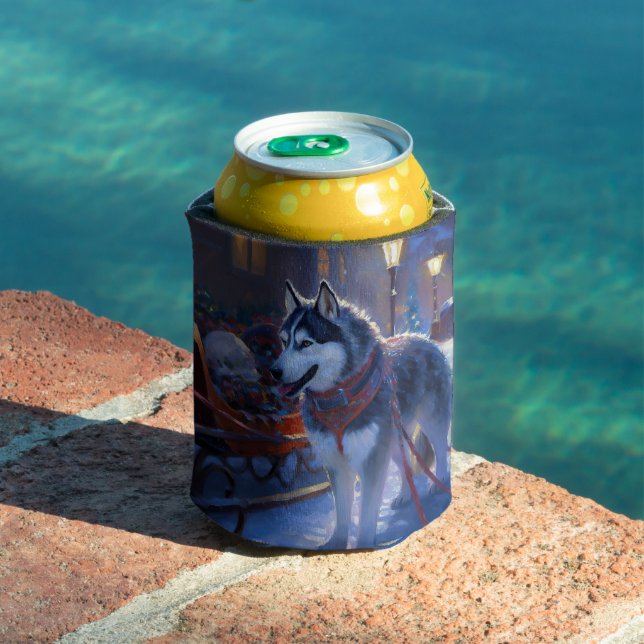 Porta-lata Siberian Husky Natal Fesason (Piscina in situ)