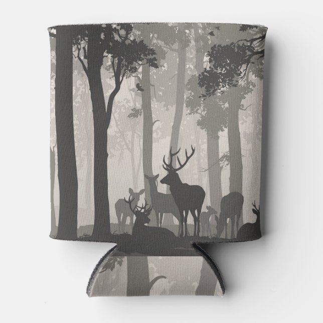 Porta-lata Silhouette Forest & Deer: Vintage (Frente)