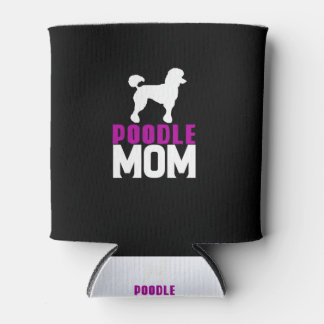 Porta-lata Silhouette Poodle Mãe Design Rosa