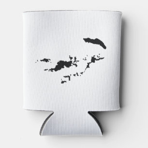 Porta-lata Silhueta de British Virgin Islands