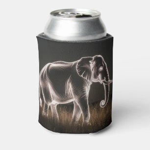 Porta-lata Silhueta de elefante luminoso