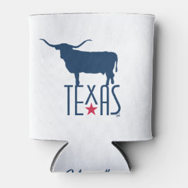Porta-lata Símbolos do Texas, Longhorn, marinho