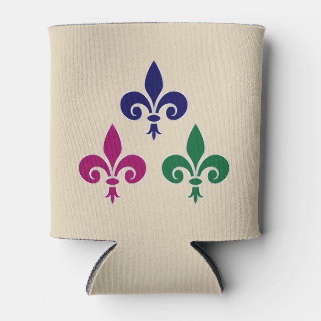 Porta-lata Símbolos Fleur-de-lis (Frente)