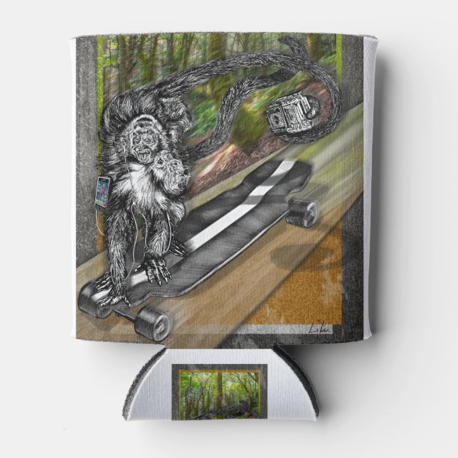Porta-lata Simian Skate Selfie (Frente)