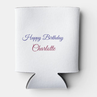 Porta-lata SIMPLE MINIMAL.CUTIE ADD NAME BABY happy birthday 