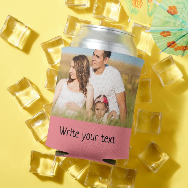 Porta-lata simples e mínimo adicionar seu texto foto natal c (Verão in situ)