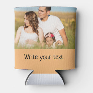 Porta-lata simples e mínimo adicione seu texto foto chr