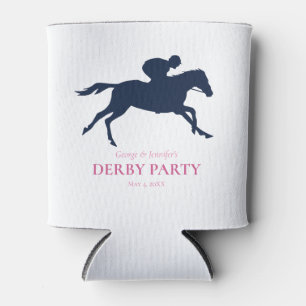 Porta-lata Simples Marinho Azul Raça Horse Personalizar