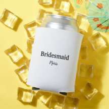 SIMPLES MINIMAL adicione seu nome bridesmaid perso