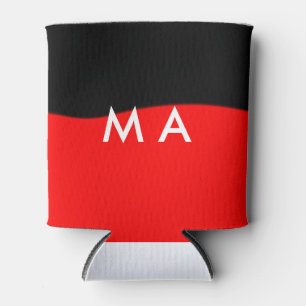 Porta-lata Simples monograma adicione seu nome com letra míni