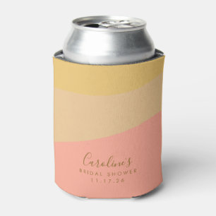 Porta-lata Simples Sherbet Pastel Orgânico Personalizado Chá 