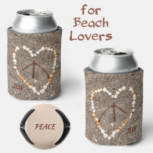 Porta-lata Sinal de Paz no Coração