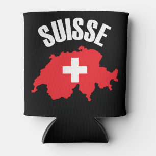 Porta-lata Sinalizador de Mapa de Suiça do Suisse