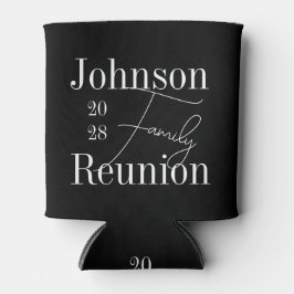 Porta-lata Sindicato da Família Personalizada Moderna Preto e