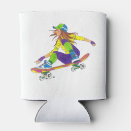 Porta-lata Skateboarder da Cooler Girl