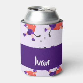 Porta-lata Skating ice hockey player pattern