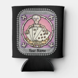 Porta-lata Skeleton Gambler pode resfriar