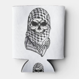 Porta-lata Skull Kufiya Shemagh árabe