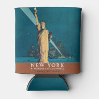 Skyline do Nova Iorque Viagens vintage Liberty