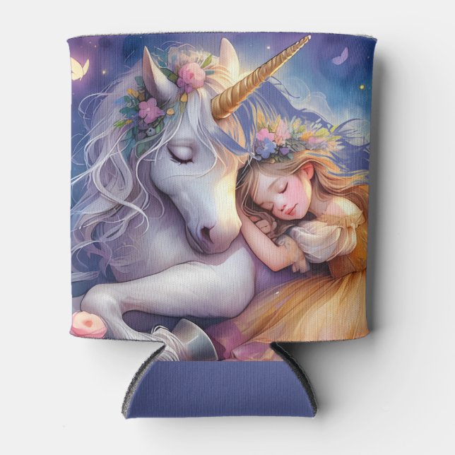 Porta-lata Sleeping Girl Unicorn Dreamscape (Frente)