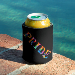Porta-lata SlipperyJoe's texto colorido e criativo com tema d