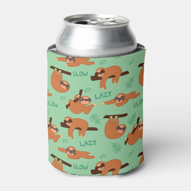 Porta-lata Sloth Can Cooler (Can Front)