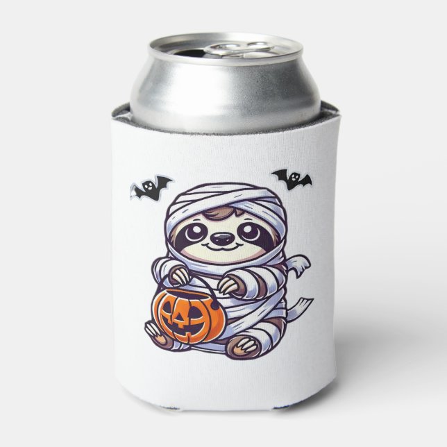 Porta-lata Sloth Halloween Mummy Kids Men Sloth Classic (Can Front)