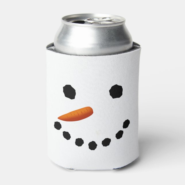 Porta-lata Snowman Face Can Cooler (Can Front)