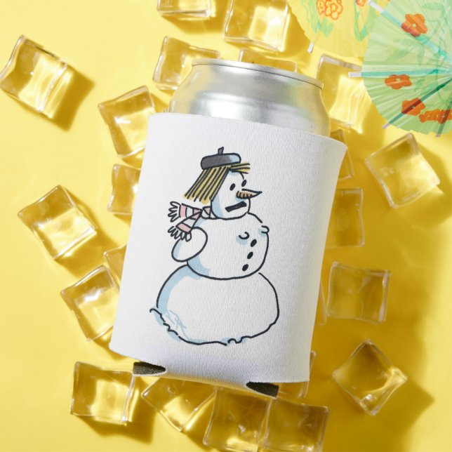 Porta-lata Snowwoman can cooler (Verão in situ)