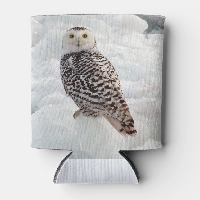 Porta-lata Snowy Owl pode arrefecer (Frente)