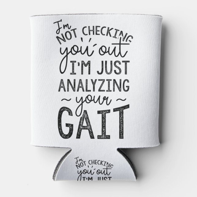 Porta-lata Só estou analisando sua caminhada (Frente)