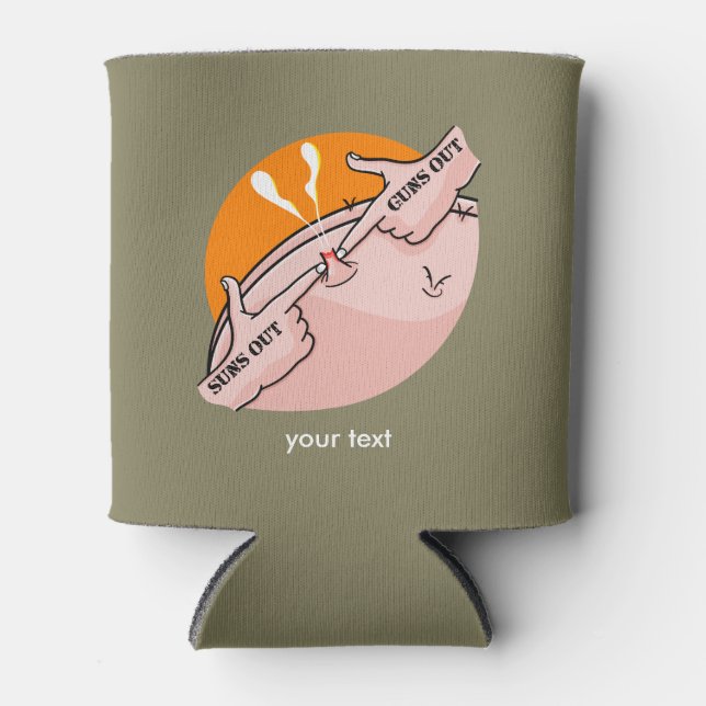 Porta-lata Soa Fora De Armas, Motivação Engraçada De Gym (Frente)