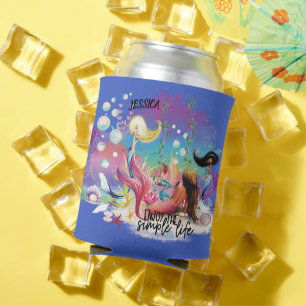 Porta-lata Sob O Mar De Turquesa Roxa Do Oceano Sereia