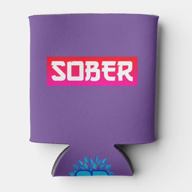Porta-lata SOBER Purple (Frente)