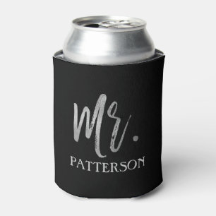 Porta-lata Sobrenome Silver Foil Can Cooler