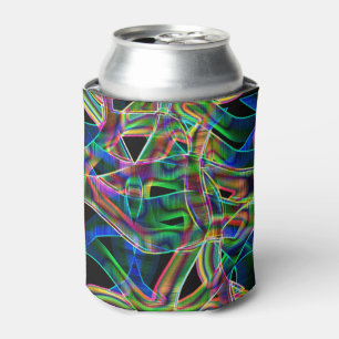 Porta-lata Sobreposição de curvas tipo fita, alivio colorid