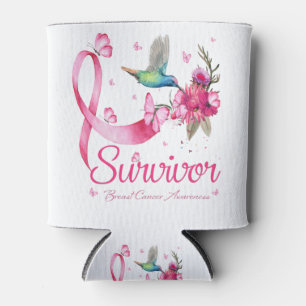 Porta-lata Sobrevivente Hummingbird Fita Cancer