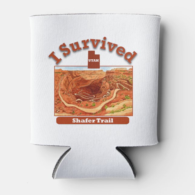 Porta-lata Sobrevivi ao Shafer Trail, Utah (Frente)