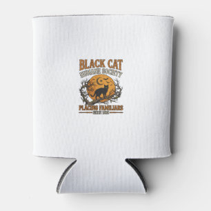 Porta-lata Sociedade Humana Black Cat Halloween Lua Cheia Mor