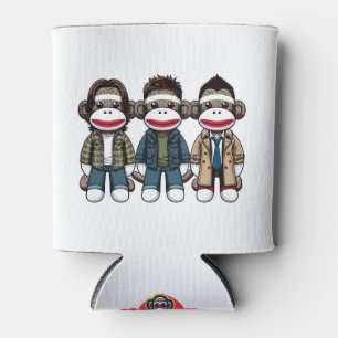 Porta-lata SockMonkey Hunter Brothers e seu amigo Angel