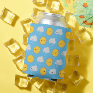 Porta-lata Sol e Chuva Kawaii