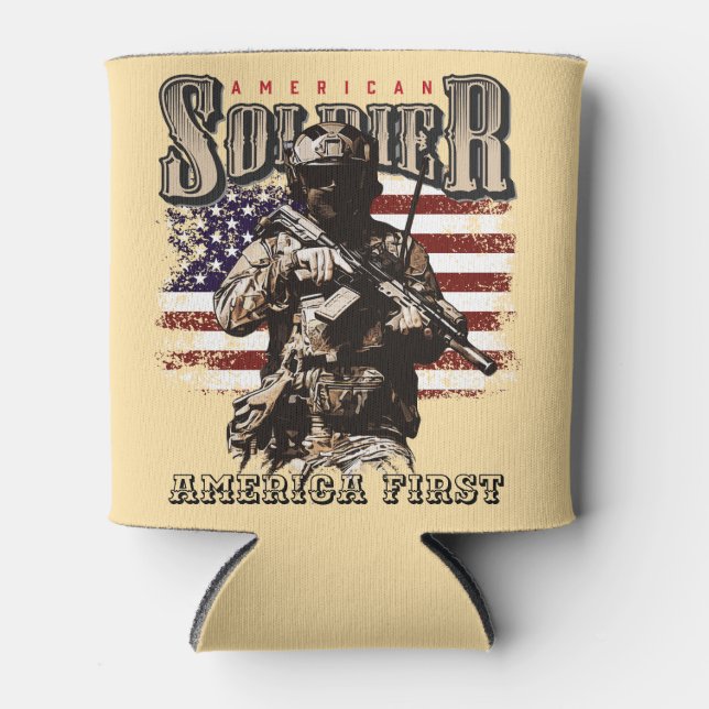 Porta-lata Soldado Americano consegue resfriar (Frente)