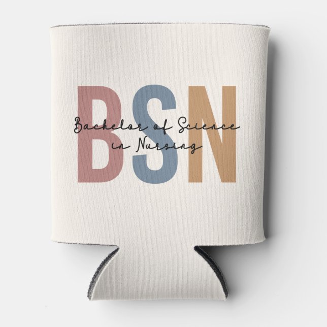 Porta-lata Solteiro de Ciência do BSN na Graduação de Enferma (Frente)