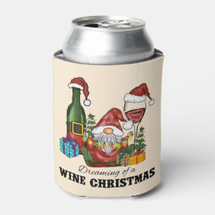 Porta-lata Sonhando com um Natal de vinho
