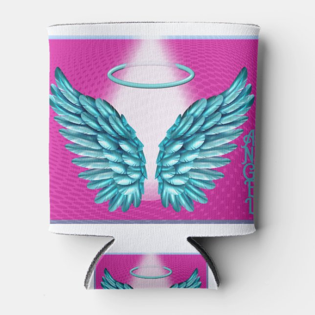 Porta-lata "Sonho como Angelic Wings e Halo" (Frente)
