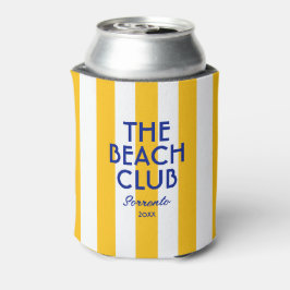 Porta-lata Sorrento Yellow Cabana Stripe do Beach Club