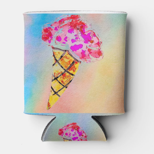 Porta-lata Sorvete Cone pode resfriar (Frente)